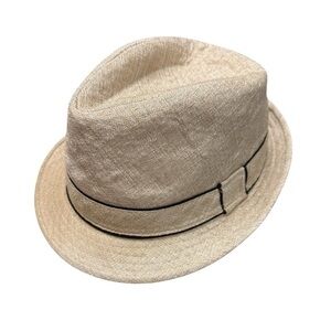 Women's Cream Fedora Hat - Size S/M